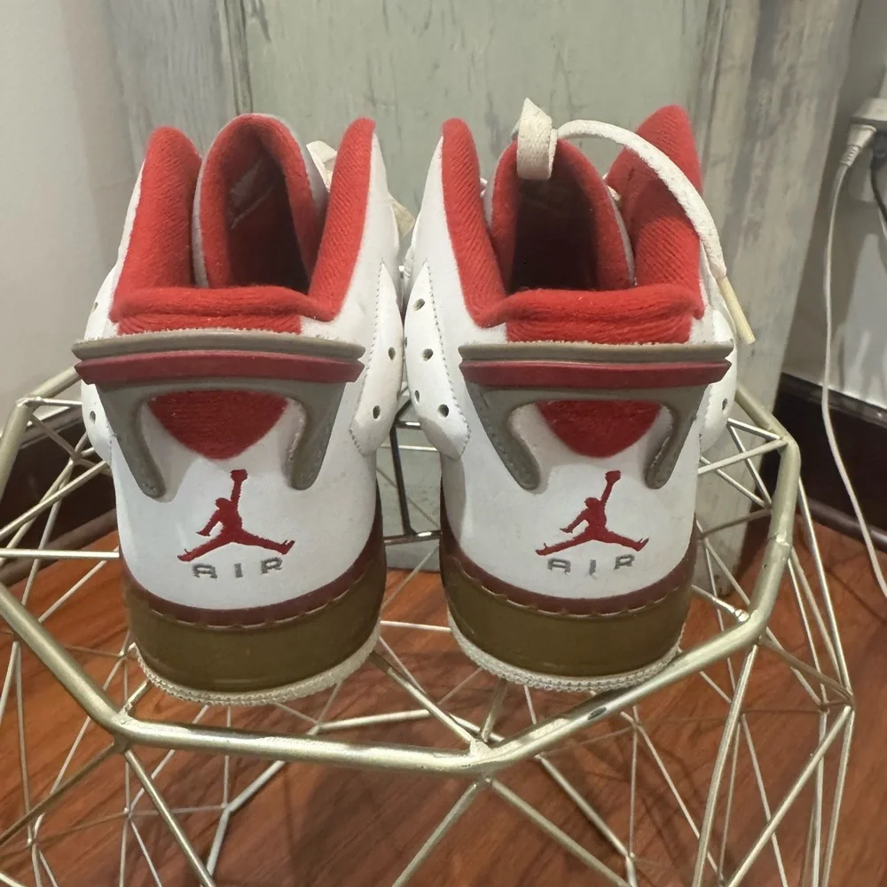 Nike AJF Air Jordon Fusion White Varsity Red Sneakers Men's 11